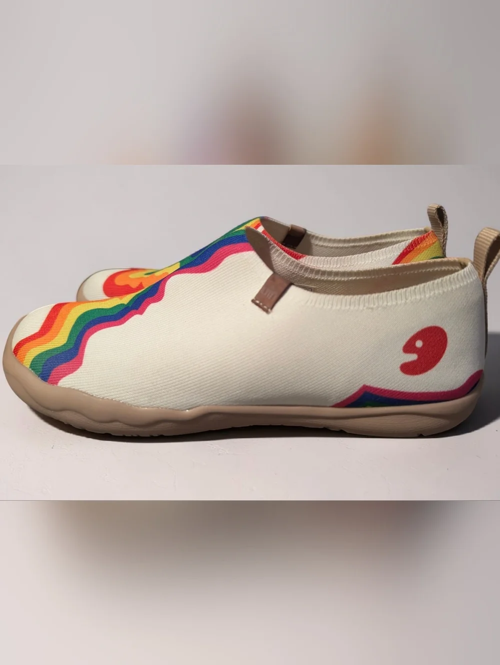 PRIDE Rainbow Slip On Shoes Dopamine Dressing Art Teacher Loafers UIN Size 7.5